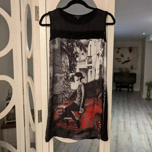 Vex  Graphic Print Dress